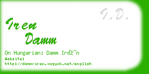 iren damm business card